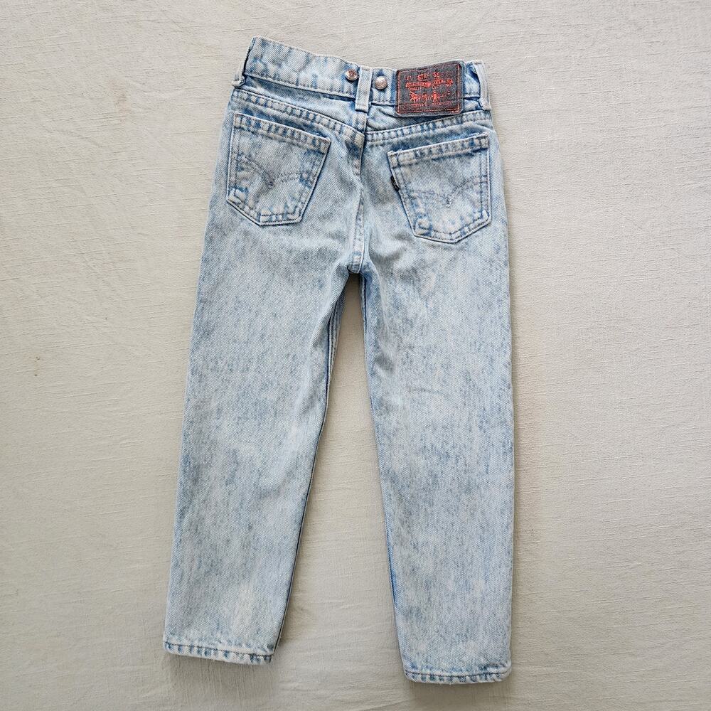 Vintage Levi's Acid Wash Jeans kids 6